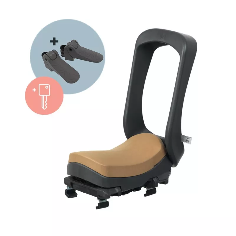 Lastenistuinsetti Urban Iki URBAN IKI Junior Boot -istuin MUSTA/RUSKEA avainlukolla