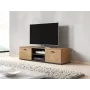 TV-kaappi Cama Meble SOHO 140, Lefkas-tammi/musta, 1400×430×370 mm