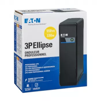 Eaton 3P Ellipse 550 UPS (keskeytymätön virransyöttö) Standby (Offline) 0,55 kVA 330 W 4 AC-lähtöä