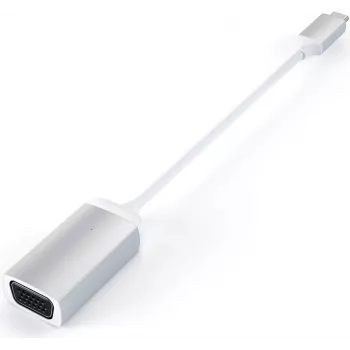 Satechi Type-C - VGA-adapteri, hopea, ST-TCVGAS