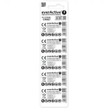 Litium-nappiparisto everActive CR927 3V, 30 mAh, nappiparisto, korkeus 2,7 mm — 5 kpl:n pakkaus