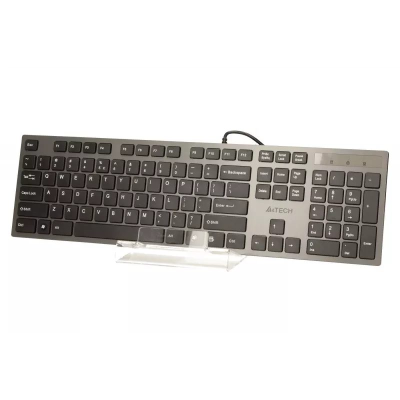 A4Tech KV-300H näppäimistö USB QWERTY musta, harmaa