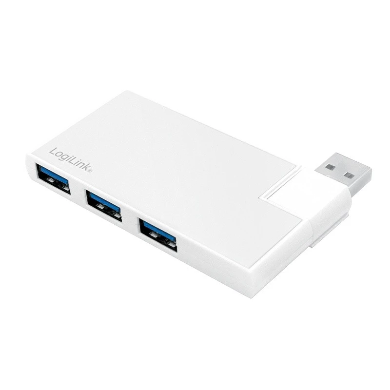USB 3.0 4-porttinen keskitin, hopea