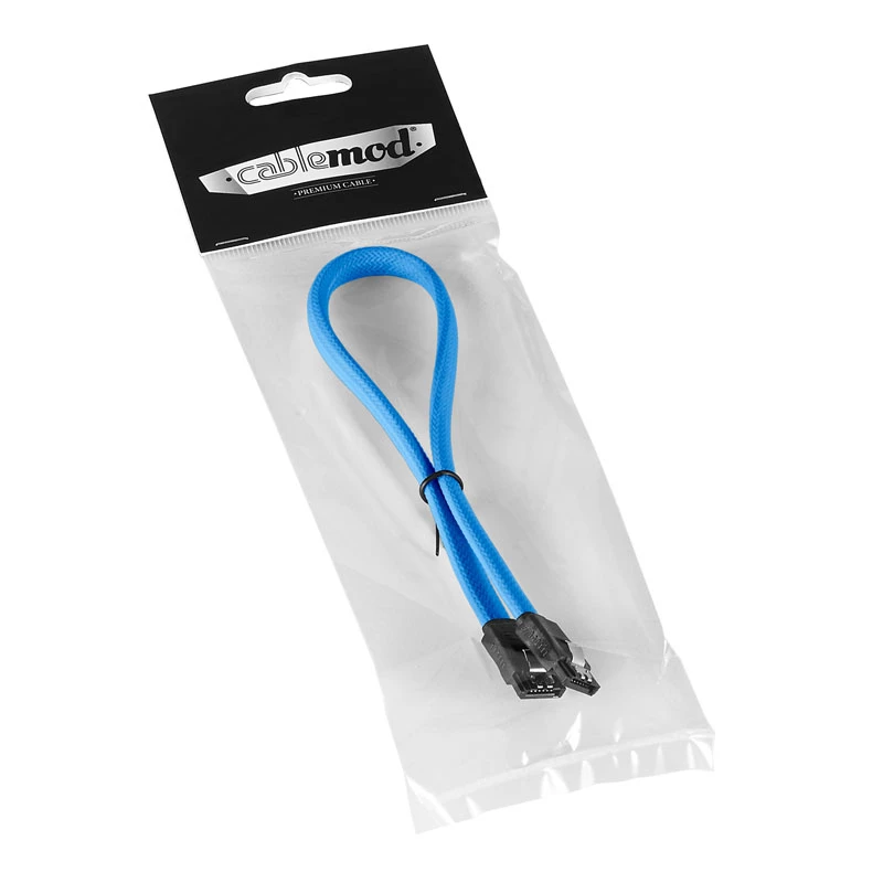 ModMesh SATA 3 -kaapeli 30 cm - vaaleansininen - kaapeli - digitaalinen/data (CM-CAB-SATA-N30KLB-R)