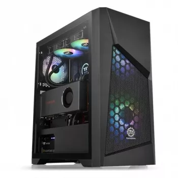 PC-kotelo Thermaltake Commander G32 TG ARGB Midi Tower musta