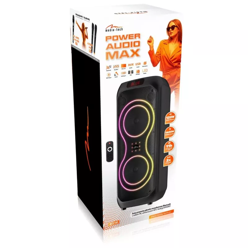 Kannettava suuri kaiutin Power Audio MAX MT3185