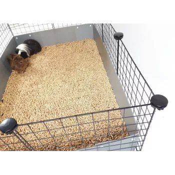 Cage c&c Modular Cages 5x2 musta marsuille, siileille ja kaneille — 1800×370×750 mm, 8,5 kg