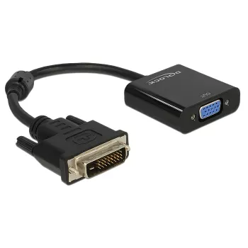 Delock - videomuunnin - Lontium LT8511 - DVI - VGA - musta - retail (65658)