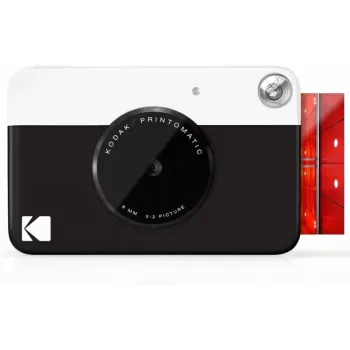 Kodak PRINTOMATIC pikakamera, 2x3 tuumaa, musta