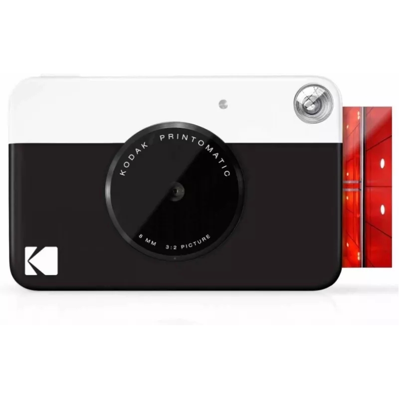 Kodak PRINTOMATIC pikakamera, 2x3 tuumaa, musta