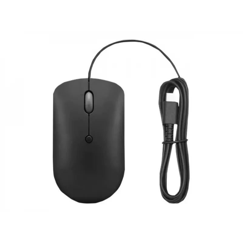 Johdollinen optinen hiiri Lenovo GY51D20875 USB Type-C, molempikätinen, 2400 DPI, 4 painiketta, musta
