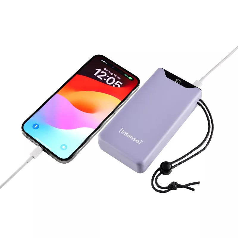 Powerbank USB 20000mAh QC3.0/lila F20000 7332053 Intenso