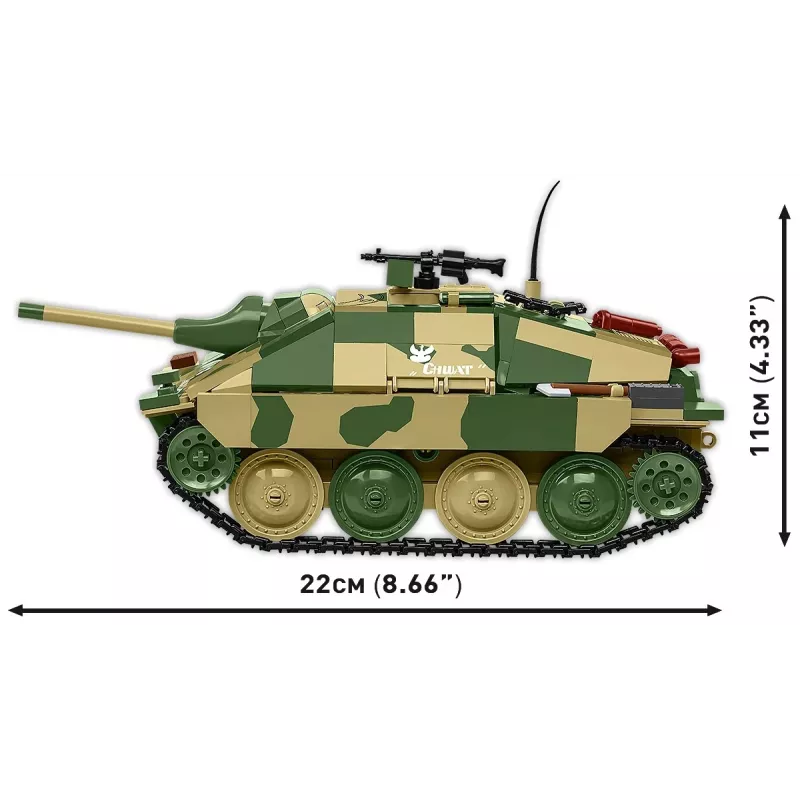 Cobi Blocks Jagdpanzer 38t Brave rakennussarja, 731 osaa