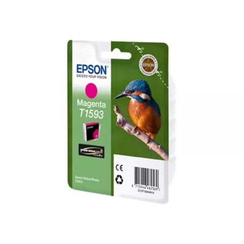 Epson T1593 magenta, magenta, pigmenttimuste, 17 ml, 1 kpl, 1 200 sivua