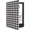 Folio-kotelo 6 inch e-kirjanlukijalle PocketBook Shell — musta/valkoinen, 112 × 160 × 12,5 mm