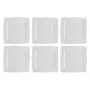 Neliömäinen ruokalautanen LA PORCELLANA BIANCA Florentina White 26,5 cm — 6 kpl:n pakkaus