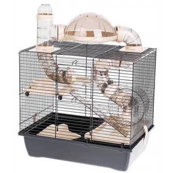 INTER-ZOO Rocky + Terrace beige -häkki hamsterille