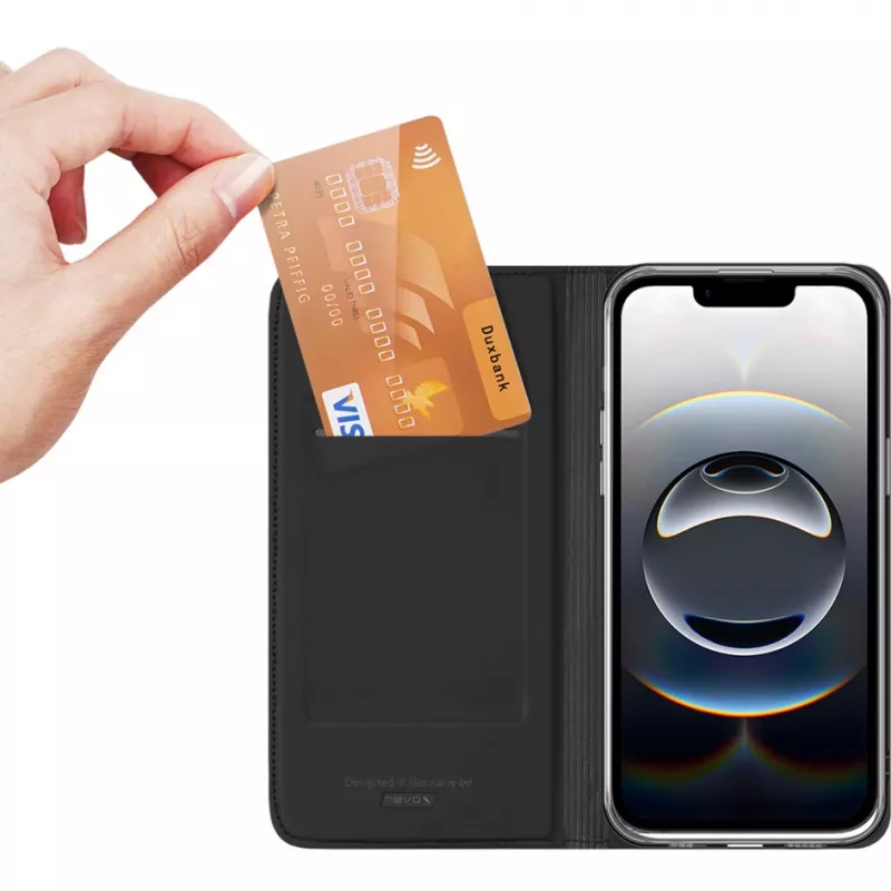 nevox Vario Series Bookcase iPhone SE 2025 musta (2495)