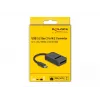 DeLOCK yhdistelmämuunnin M.2 NVMe PCIe SATA SSD USB Type-C 10 Gbit/s