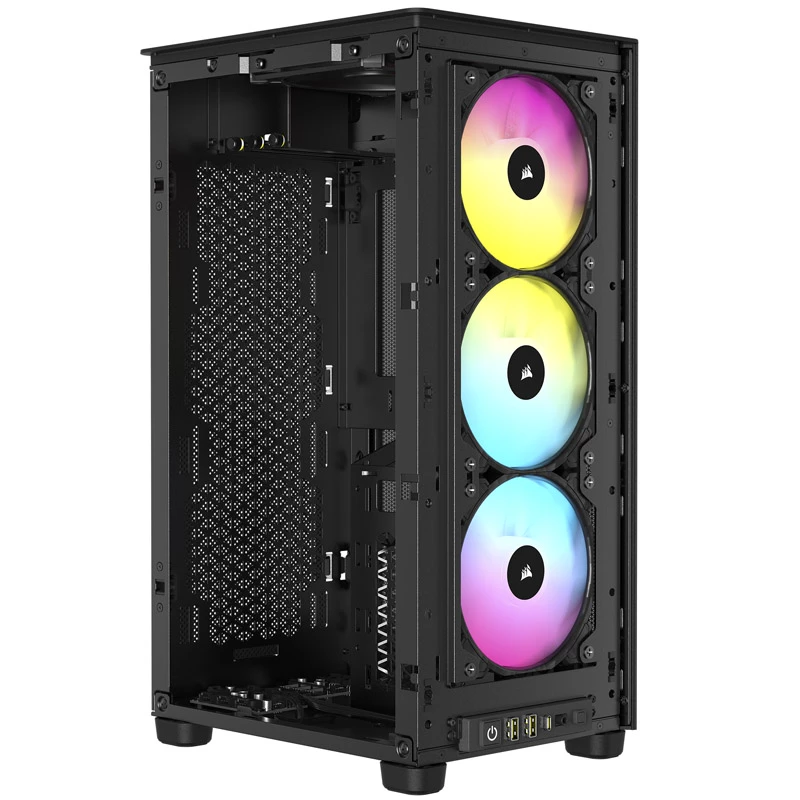 Corsair RGB AIRFLOW PC-kotelo 2000D musta Mini-ITX sisältää virtalähteen Ei SFX