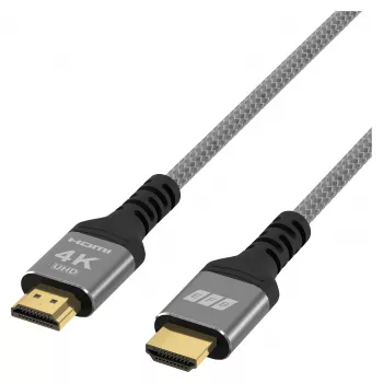 EFB Elektronik HDMI-kaapeli High-Speed Ethernetillä 4K60Hz harmaa - Kaapeli - Digitaalinen/näyttö/video (HDMI-20-00003)