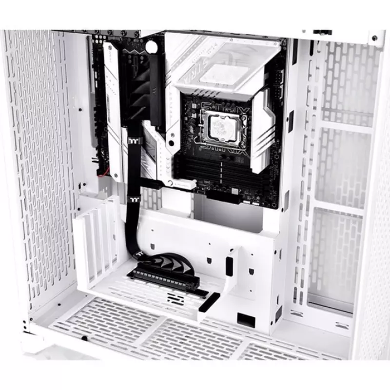Thermaltake PCI-E 4.0 kaksinkertainen 90 asteen riser-kaapeli, 40 cm, musta