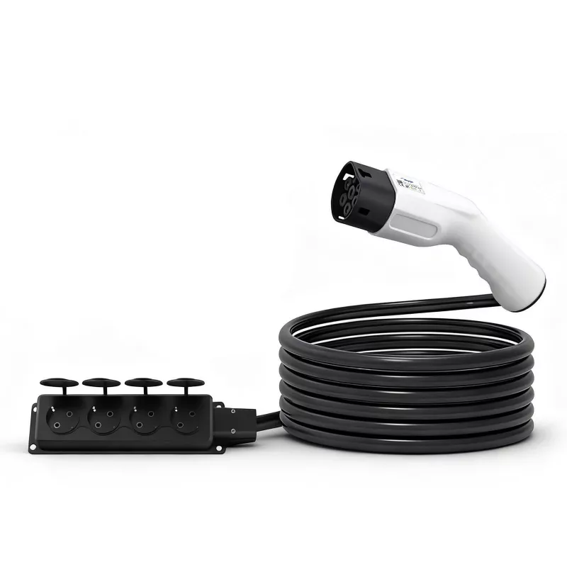 AKYGA AK-SC-E27 V2L-sovitin Type 2 - 4x Schuko 16A 3m