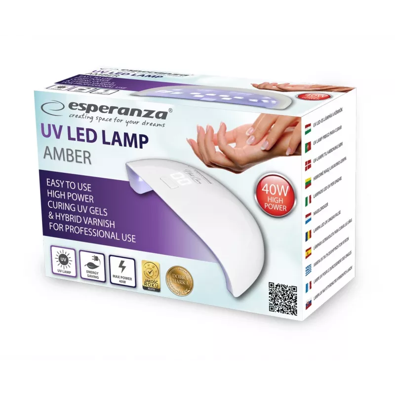 Esperanza EBN009 Amber UV/LED-kynsivalaisin, 40 W