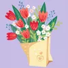 Ravensburger CreArt -maalaa numeroilla -sarja - Tulpenstrauß-kuva, malli 25518