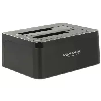 Delock USB 3.0 -telakointiasema 2x SATA HDD / SSD -asemalle klonaustoiminnolla