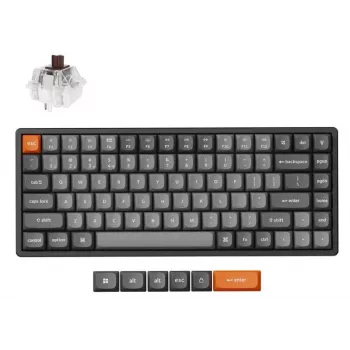 Keychron K2 Max -näppäimistö yleismalli RF Wireless QWERTY englanti musta harmaa 75 % mekaaninen