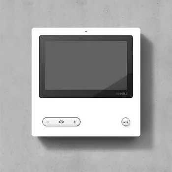 Siedle BVPC 850-0 W - 17,8 cm (7 tuumaa) - valkoinen - kosketus - sisäyksikkö - AC/DC - 20 - 30 V