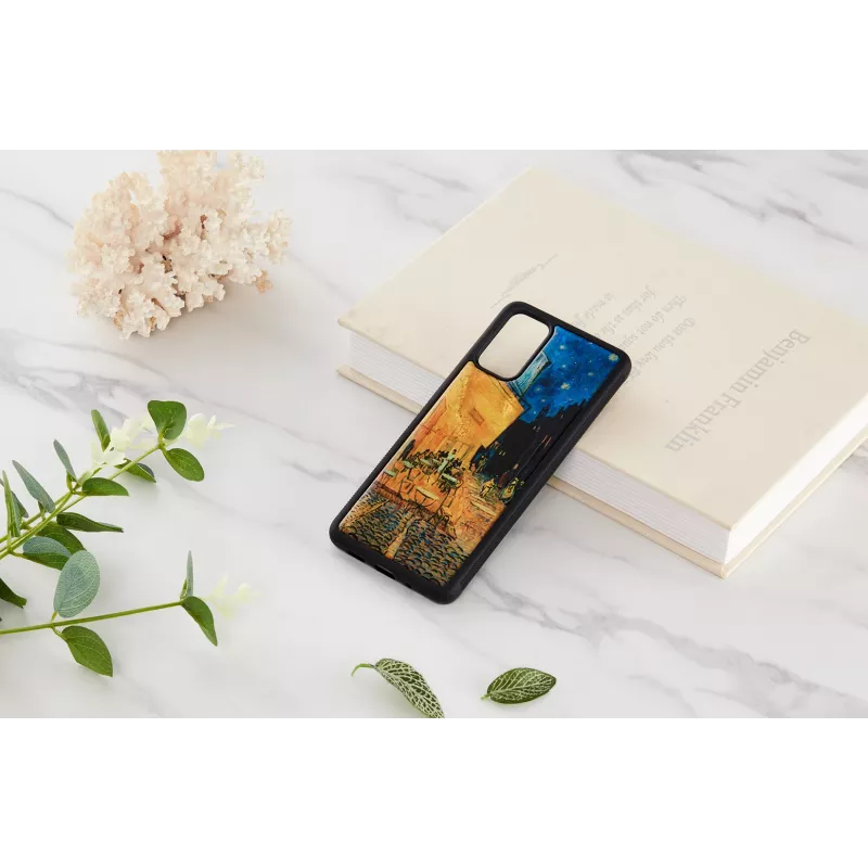 iKins suojakotelo Samsung Galaxy S20+:lle — musta Cafe Terrace