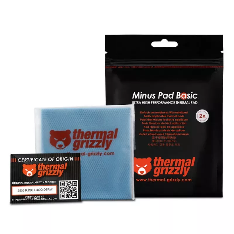 Thermal Grizzly Minus Pad Basic - 100 x 100 x 1,0 mm, 2 kpl