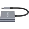 USB-C 3-in-1-keskitin CANYON DS-3 tummanharmaa – USB-C USB-A + HDMI + PD-läpivienti