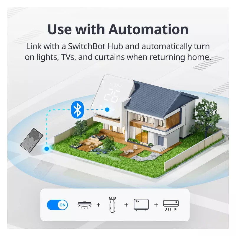 Switchbot lompakkotracker-kortti NFC-yhteensopiva (W2500032)
