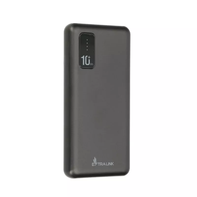 Varavirtalähde Extralink EPB-098B 10000 mAh, LiPo, 2× USB-A + 1× USB-C, musta