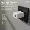 AC sisäkäyttöön USB GaN -laturi DIGITUS DA-10301 — 30W, 1× USB-C, 1× USB-A, 100–240V, valkoinen