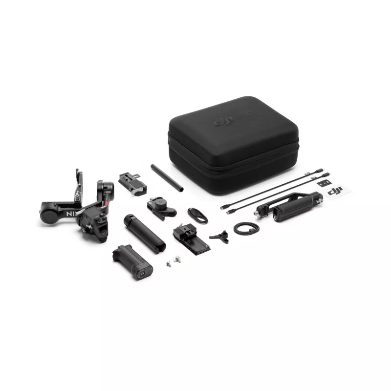 Käsikameran vakain DJI RS 4 Combo musta alumiini 12h akku