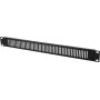 Etupaneeli Omnitronic ZL-19 sw 1HE – 1U, musta etupaneeli 19 tuuman räkkiin