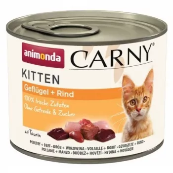 ANIMONDA Carny Kitten siipikarja nauta - märkäruoka kissoille - 200 g