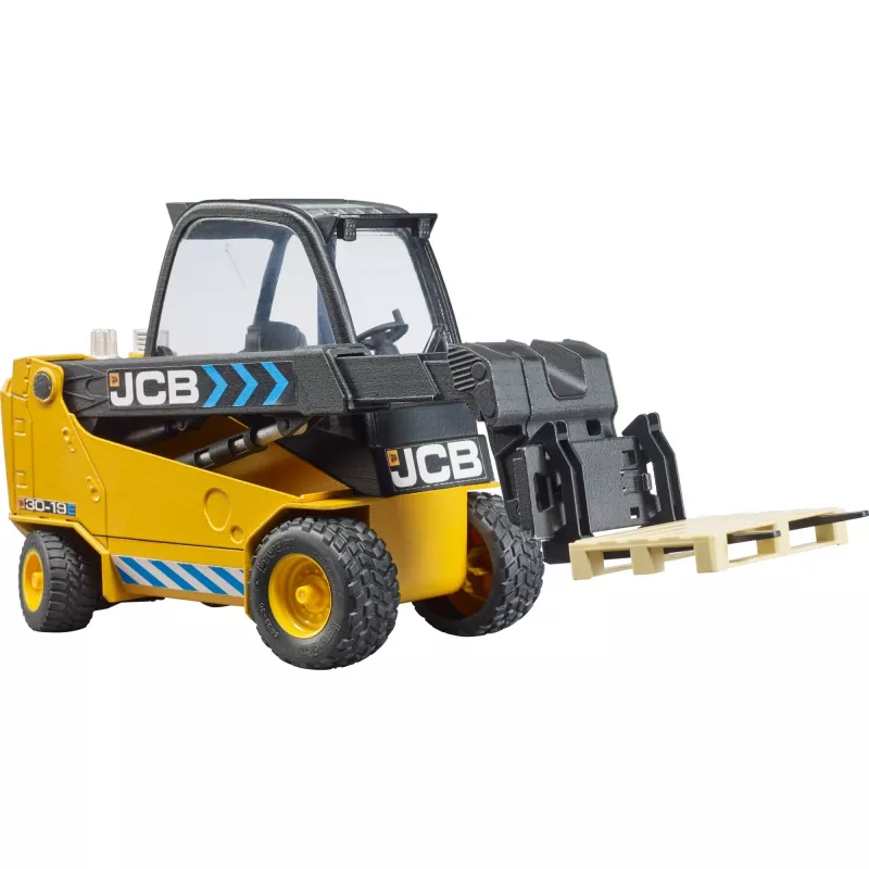 Trukki BRUDER JCB Teletruk lelu — ABS, suositeltu ikä 3+, musta ja keltainen