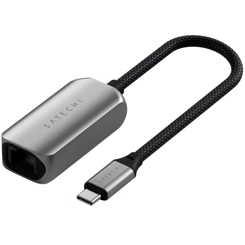 Satechi USB-C-sovitin (1x USB-C-uros 1x Gigabit LAN (1/2,5 Gbit/s)) ST-AE25M