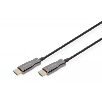 HDMI AOC hybridi-kuituoptinen kaapeli Digitus AK-330125-100-S