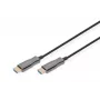HDMI AOC hybridi-kuituoptinen kaapeli Digitus AK-330125-100-S