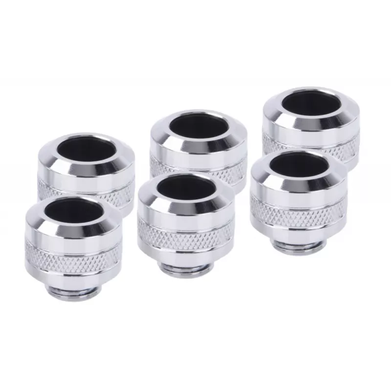 Liitinsarja Alphacool 17474 — messinki-kromiliittimet, Ø 22 mm, korkeus 20 mm