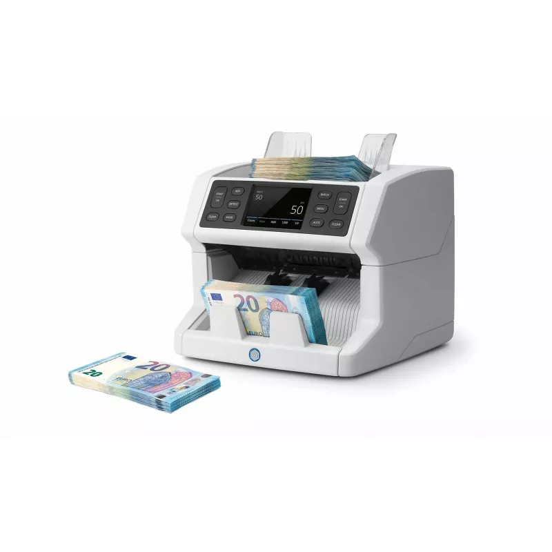 Safescan 2850 setelilaskin väärennöstunnistuksella (UV, magneettinen, koko), 1500 seteliä/min, kosketusnäyttö, valkoinen
