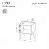 Yöpöytä Cama LUCCA, cama meble, 47x40x52 cm, cashmere, MDF/lastulevy, 2 kpl:n sarja