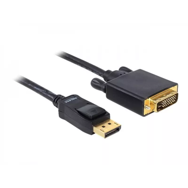 Kaapeli DeLOCK Displayport - DVI 24+1 uros/uros 2 m