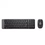 Logitech Wireless Combo MK220 - näppäimistö-hiirisarja - langaton - 2,4 GHz - italialainen - tummanharmaa (920-003721)